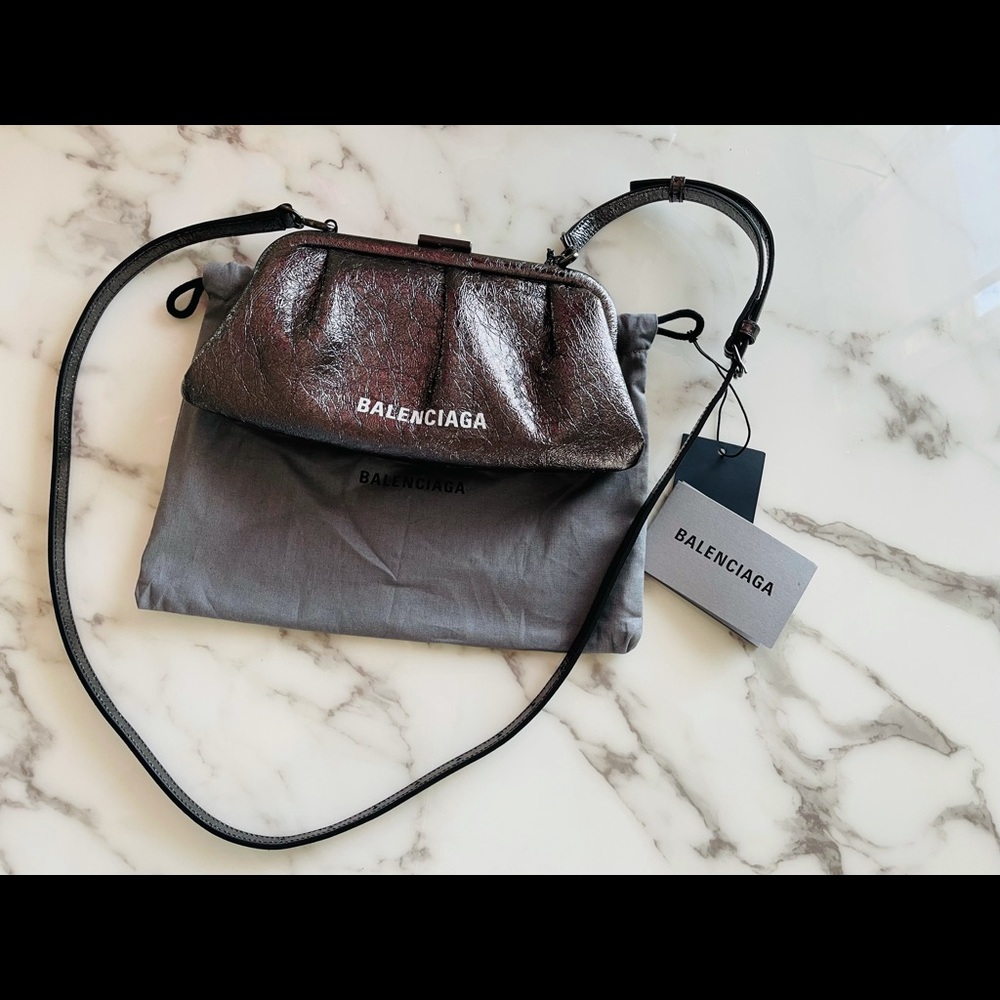 Balenciaga Cloud Clutch XS with receipt